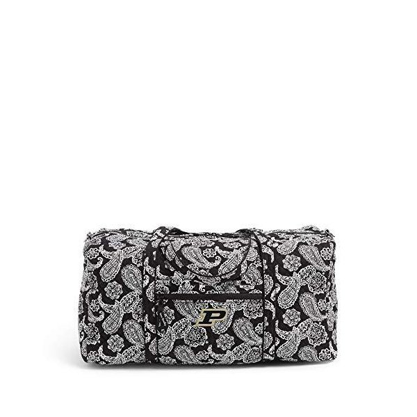 ヴェラ・ブラッドリーVera Bradley Collegiate Large Travel Duffle Bag (Multiple Teams Available)， Purdue University Black/