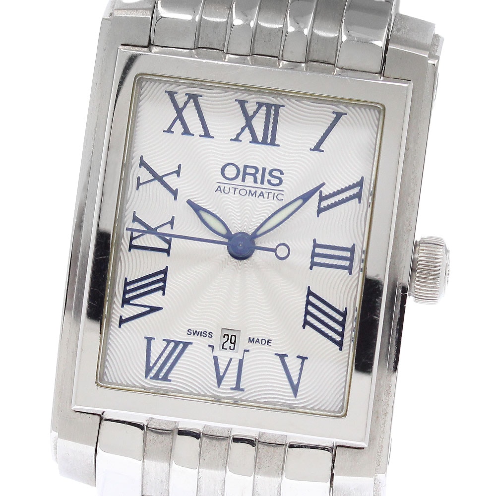 オリス ORIS 7656 レクタンギュラー デイト 自動巻き レディース _957224【中古】