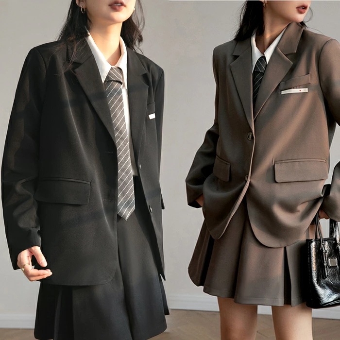 すぐに発送可能 入学式 スーツ 女の子 韓国 制服学院風 高校生 ブレザー 2点セット 中学生 入学式 卒業式 スーツ ジャケットコート 女子制服 スカート 女の子 スクール フォーマルスーツ 卒服