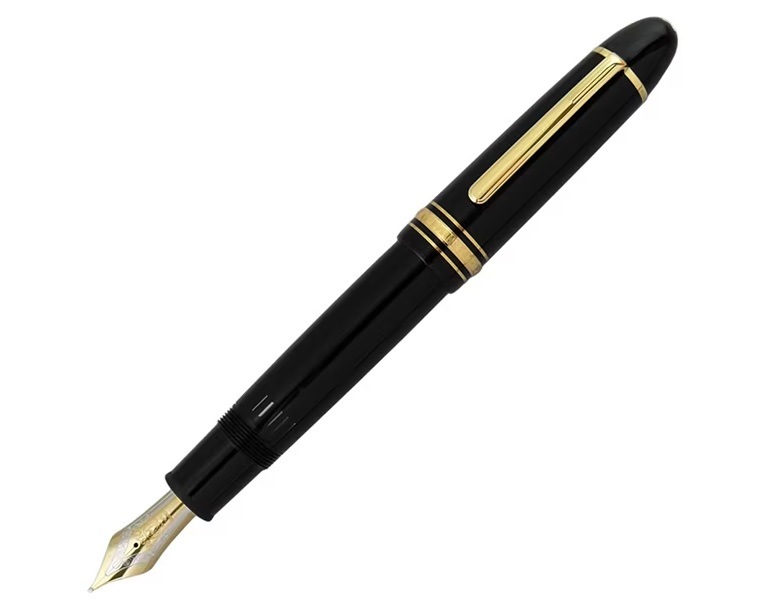 MONTBLANC 132112（115383） モンブラン マイスターシュテュック ゴールドコーティング 149 万年筆 ペン先 F（細字） ブラック/ゴールド /取寄品