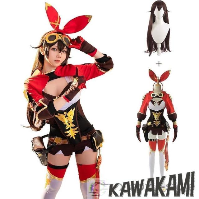 原神 コスプレ アンバー コスプレ 衣装 ウィッグ 靴 追加可