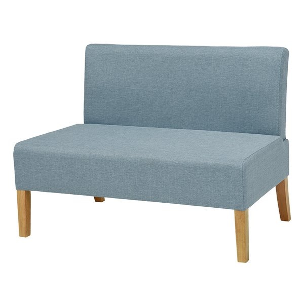 ダイニングソファ2P ブルー FL-8615NA-BL