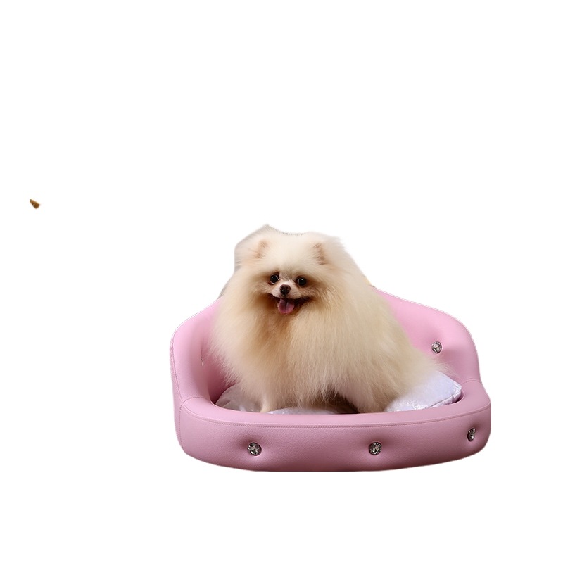 クラウン型 キラキラ ペットソファ 犬用ベッド クッション 小型 大型 4サイズ 姫系 プリンセス ピンク ホワイト ブラック 21,608円