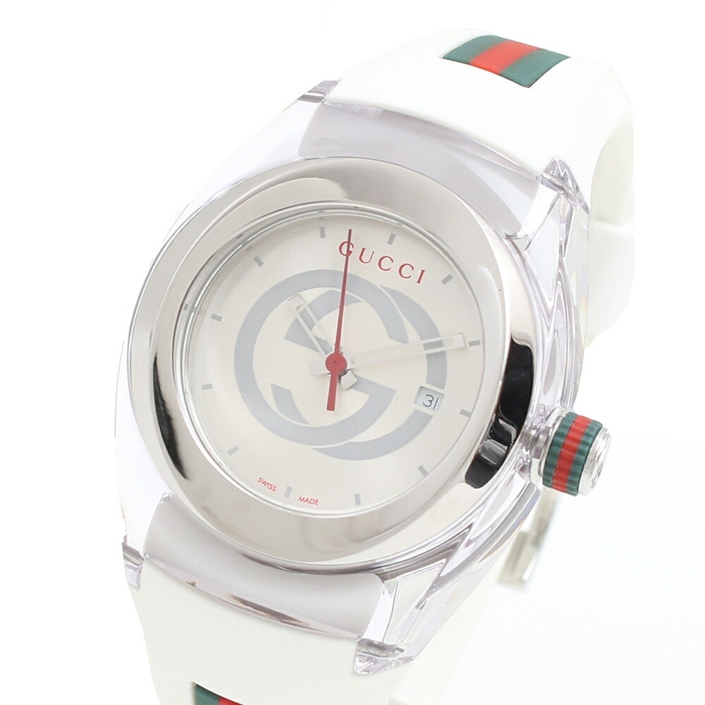 グッチ GUCCI腕時計YA137302メンズレディースシンクSYNCクォーツホワイト