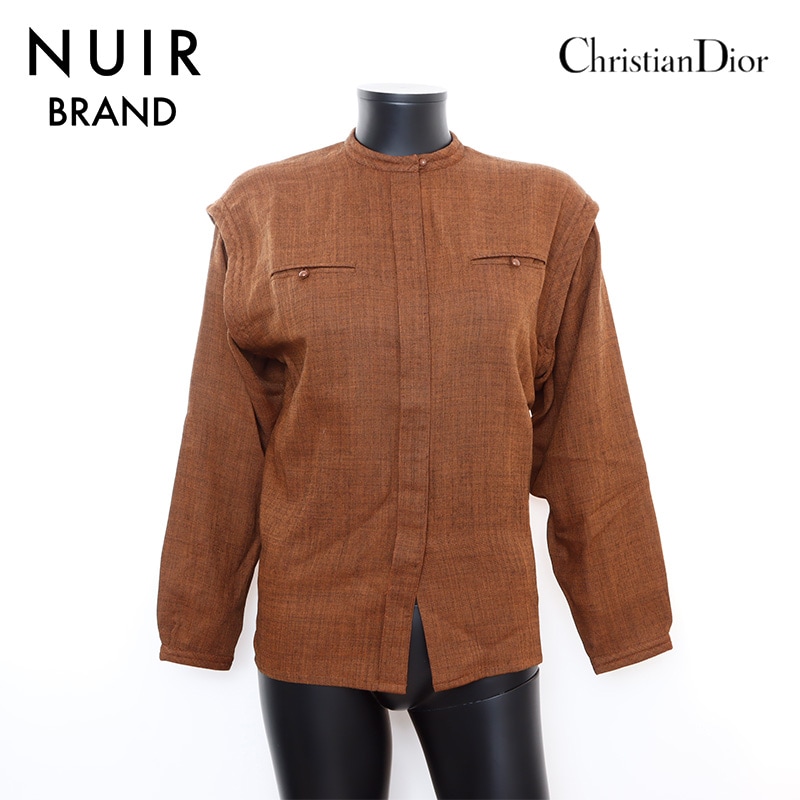 長袖シャツ ブラウン WS7139