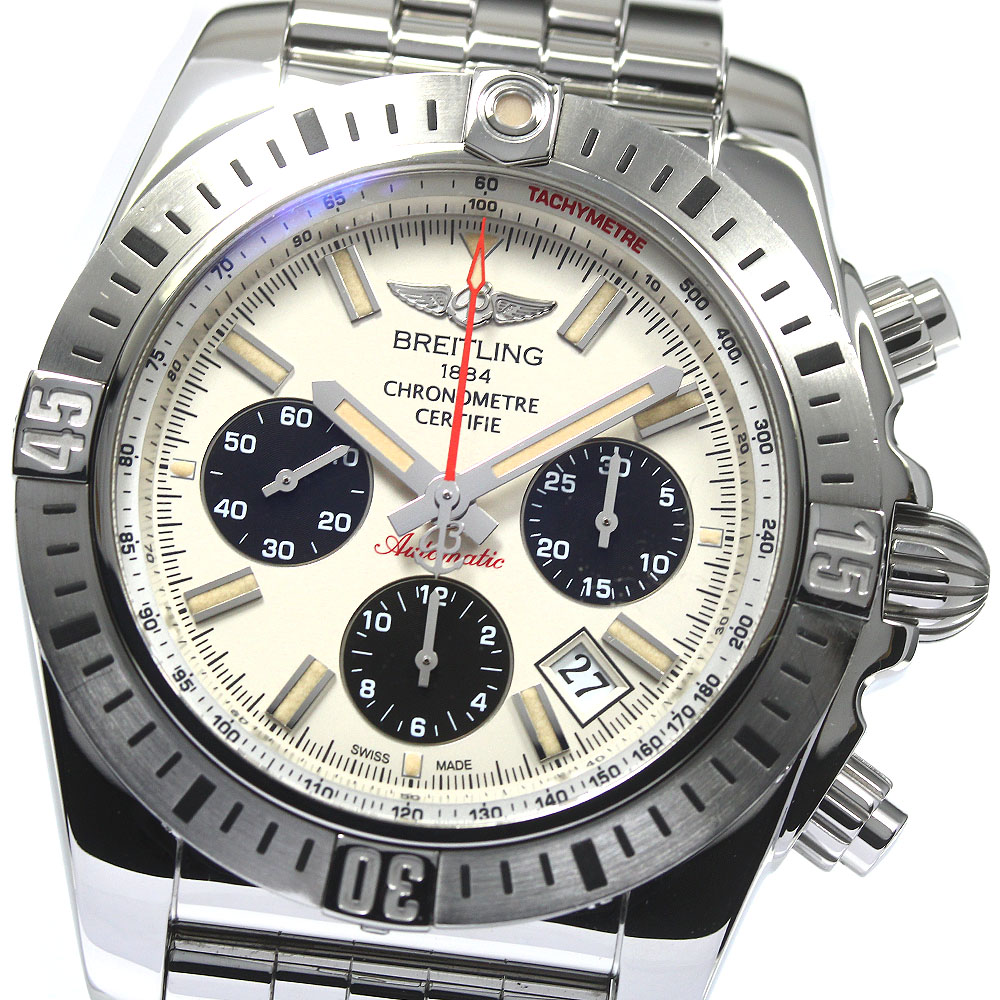 ブライトリング BREITLING AB0115 クロノマット 44 エアボーン クロノグラフ 自動巻き メンズ 良品 _763727【中古】