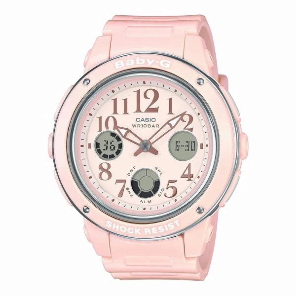 取寄品 正規品 CASIO腕時計 カシオ BABY-G ベイビージー アナデジ表示 アナログ&デジタル 丸形 クオーツ BGA-150EF-4BJF レディース腕時計