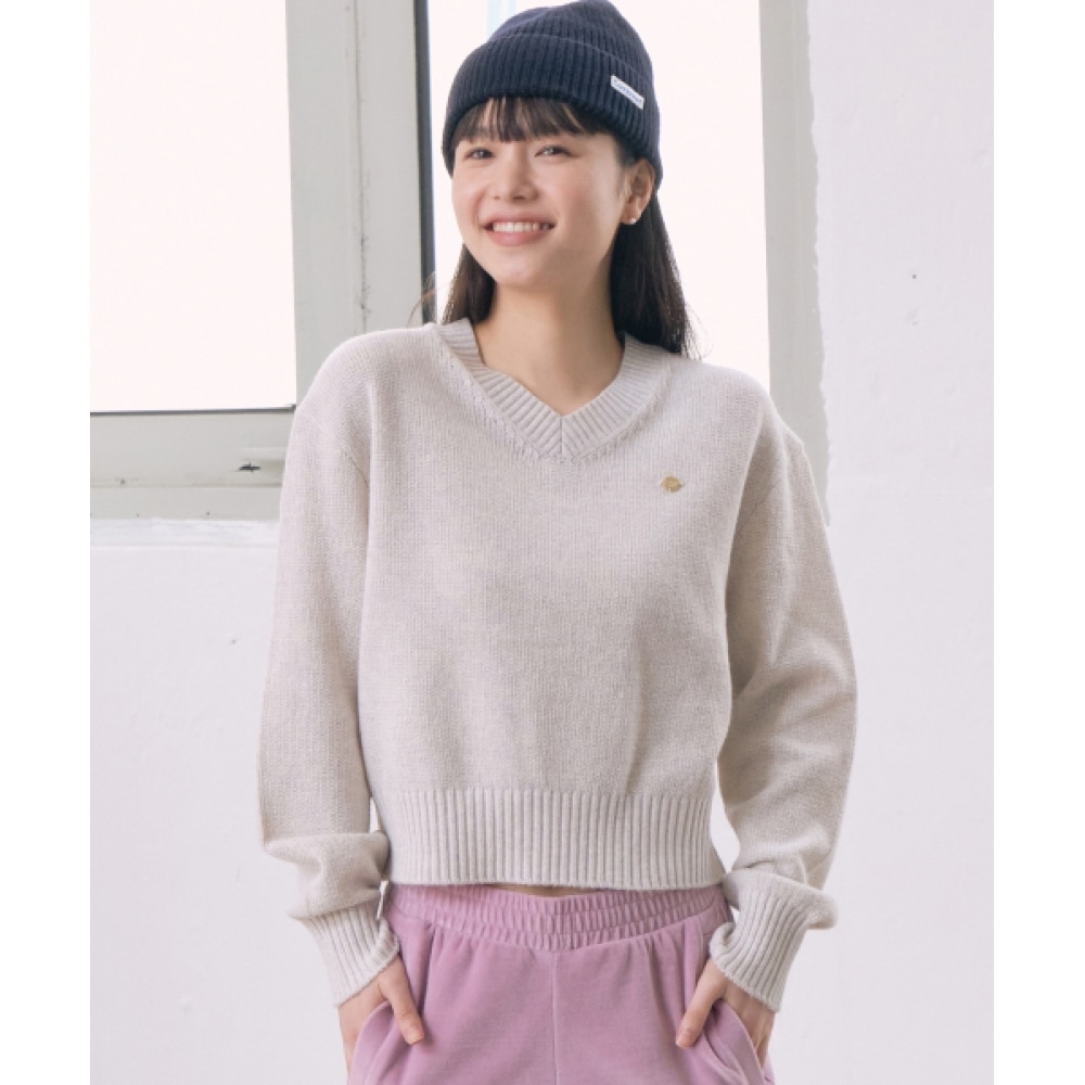 COVERNAT 女性用カシミヤブレンド Vネックニットオートミール 7,940円