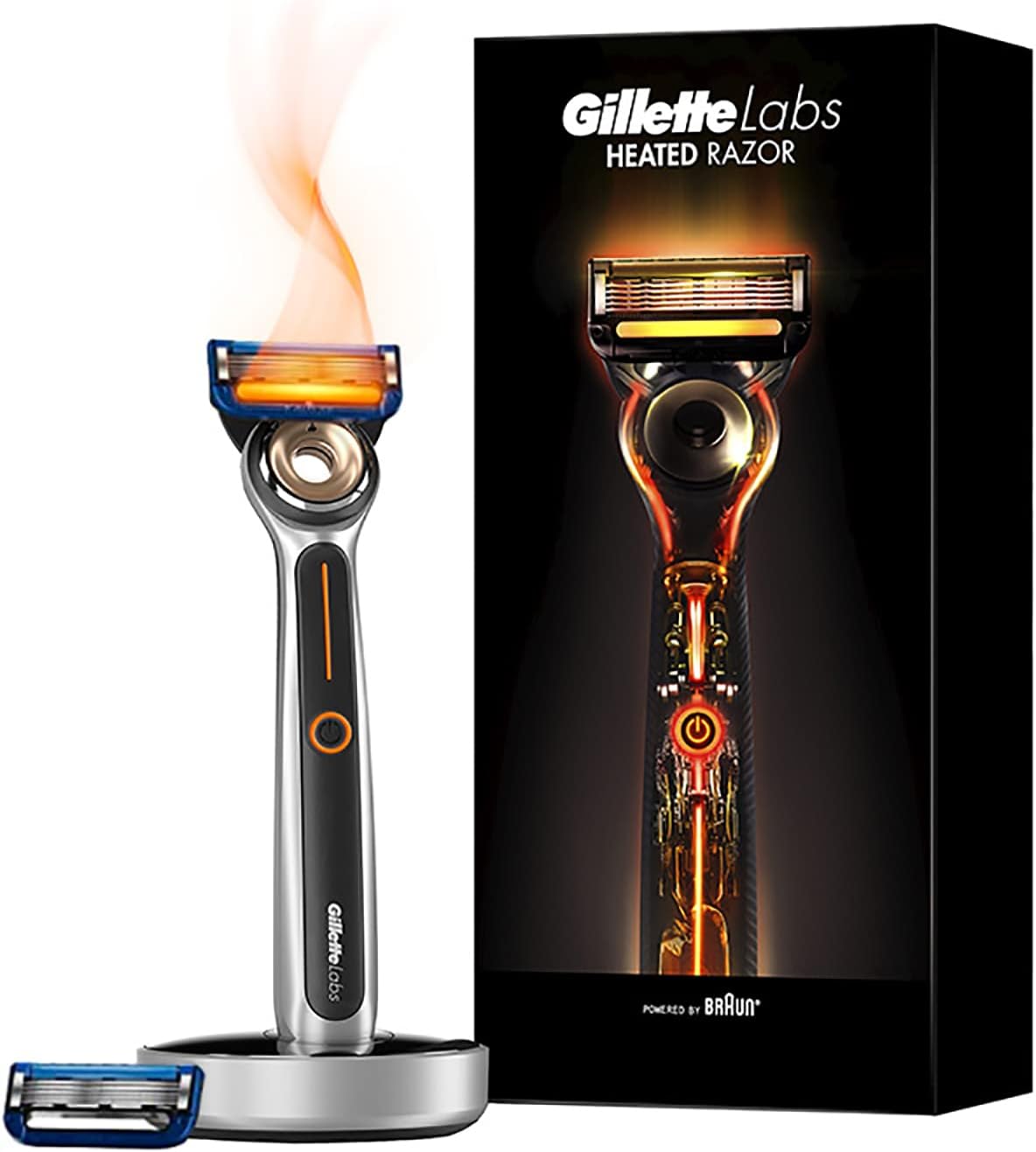 Gillette Labs ヒーテッドレーザー 髭剃り カミソリ 男性 3個アソート
