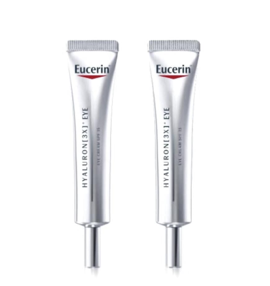 [SNS話題/お得な1+1] ヒアルロン 3X アイクリーム 15ml x 2個セット 目元ケア ハリ 潤い