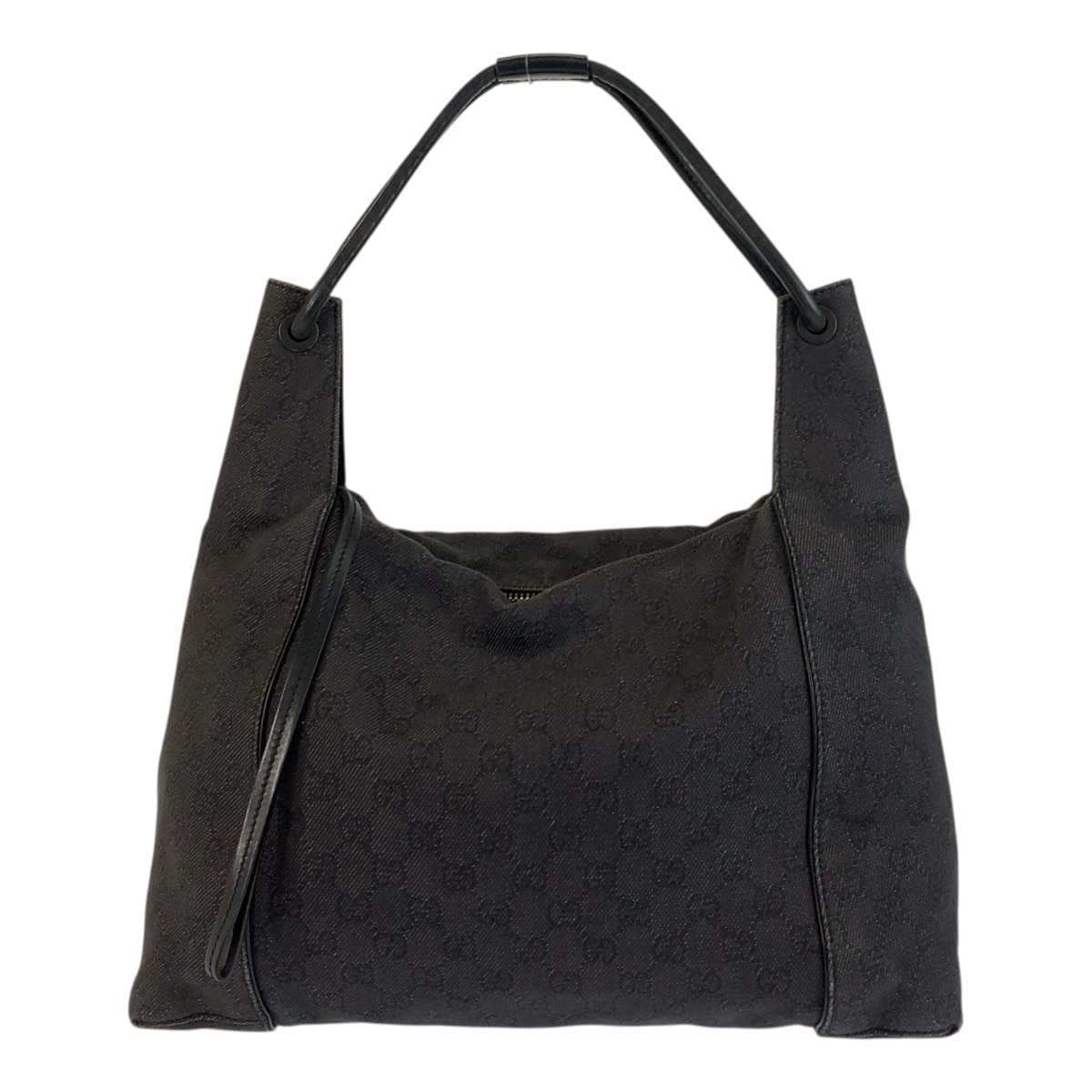 美品 ブラック 黒 GGキャンバス/レザー 101292 ショルダーバッグ レディース 503935