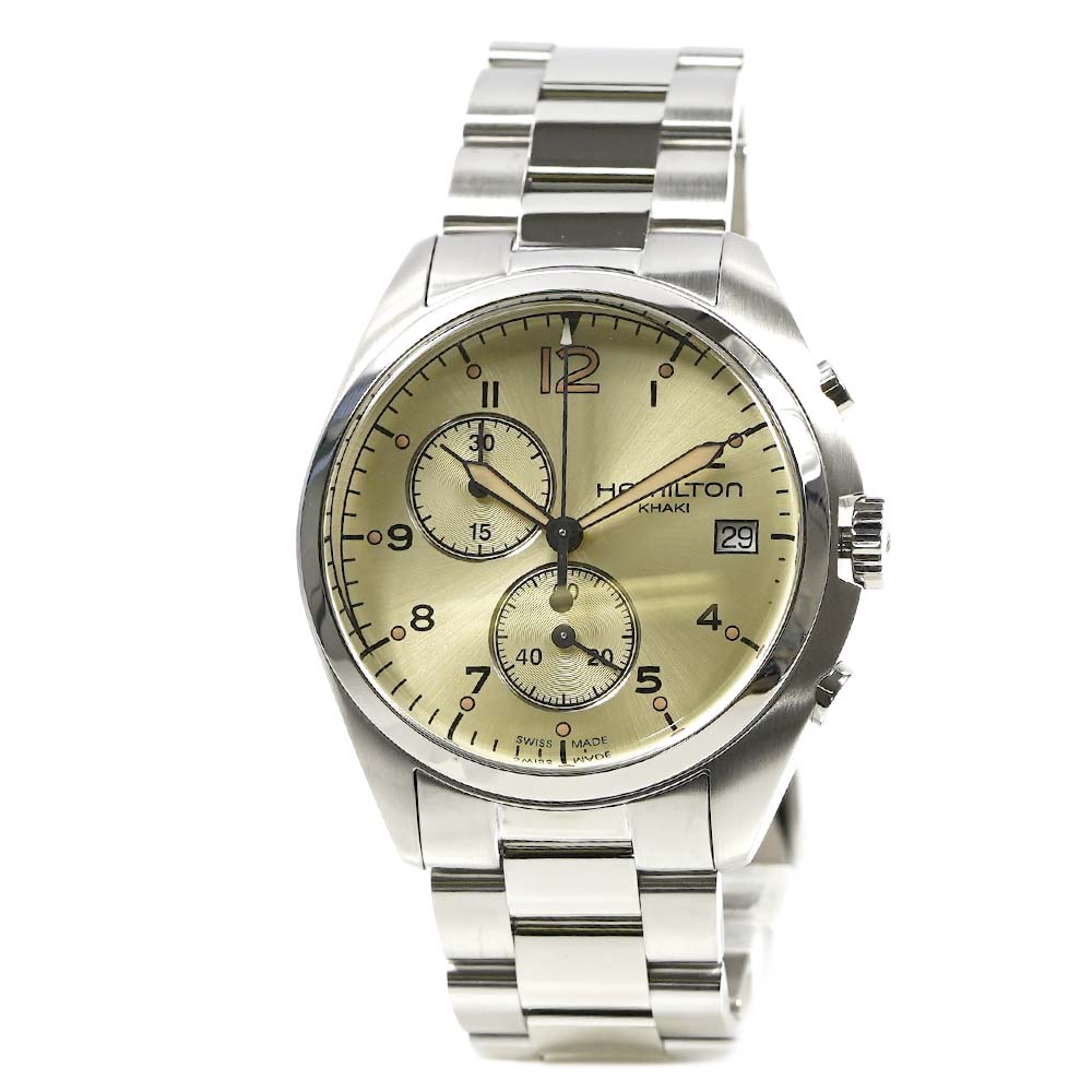 ハミルトン HAMILTON 腕時計 メンズ カーキ パイロットクロノグラフ H76512155 K