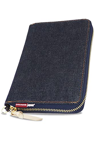 [NeedNetwork] 岡山デニム 通帳ケース 通帳入れ 磁気防止 スキミング防止 大容量 カードケース