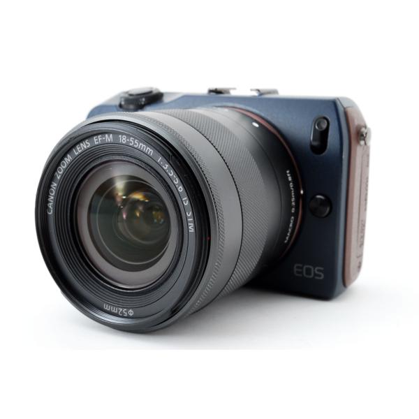 キヤノンキヤノン Canon EOS M ベイブルー レンズセット 訳アリ実用品 SDカード付き