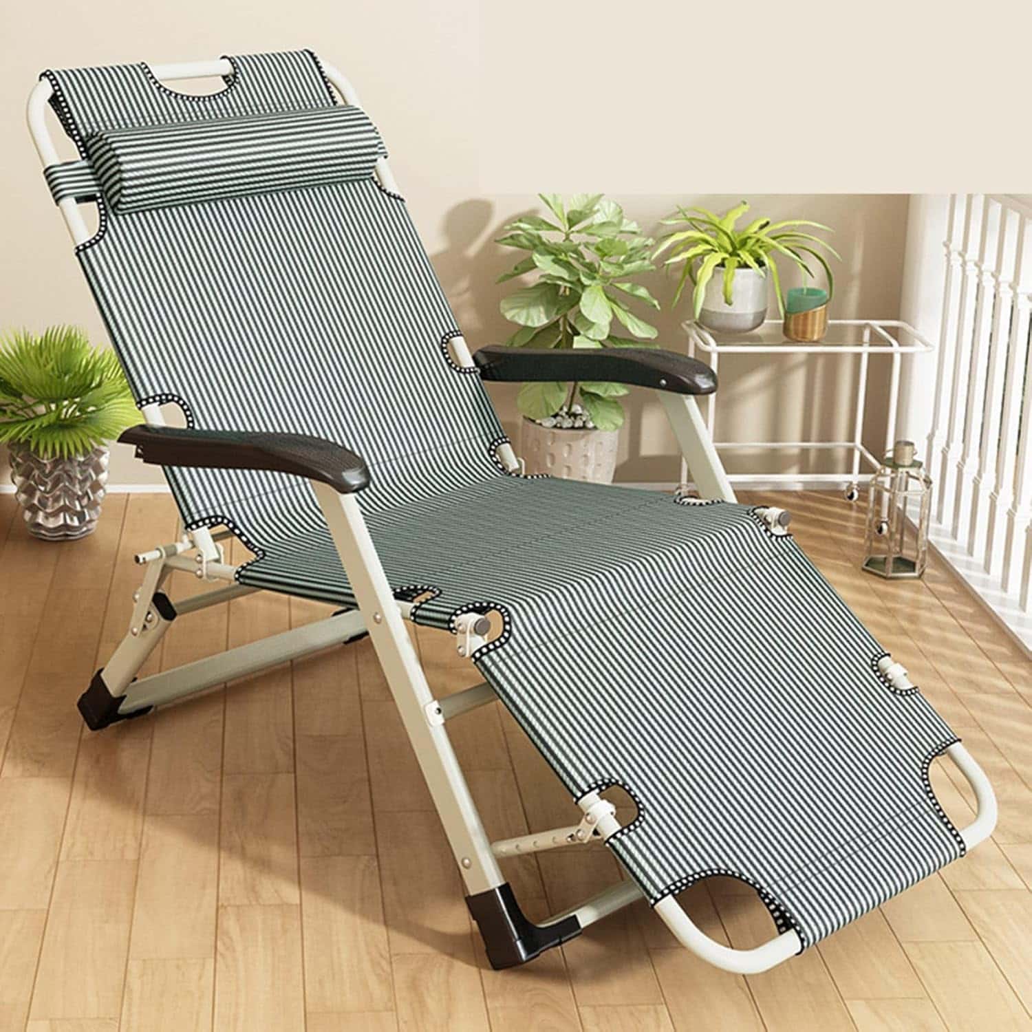 リクライニングチェア 折りたたみ 無重力チェア リラックスチェア フットレスト付 一人用 昼寝 昼休み オフィス 省スペース 組み立て簡単