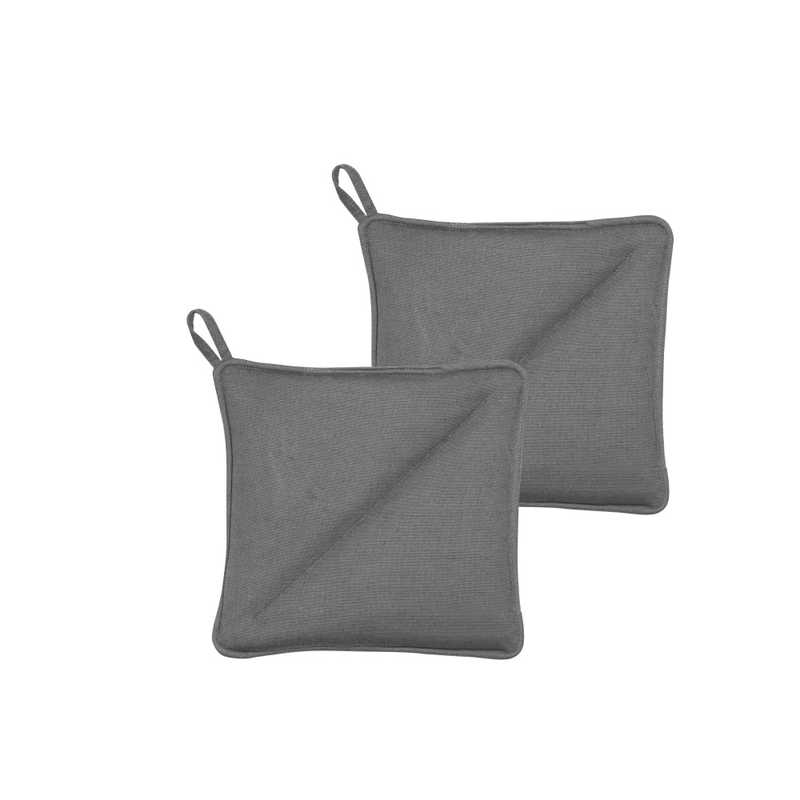 ソダール　ポットホルダー 20x20 Soft Grey 4個セットl グレー　727304CN