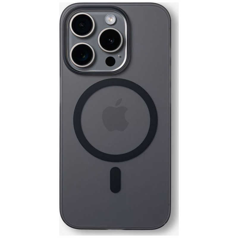 CASEFINITE　iPhone 15 Pro FROST AIR ULTRA MAGNETIC ケース MagSafe対応 スモークブラック 　FAUM15P61B