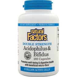 NATURAL FACTORS社　アシドフィルス&ビフィズス菌 180カプセル
