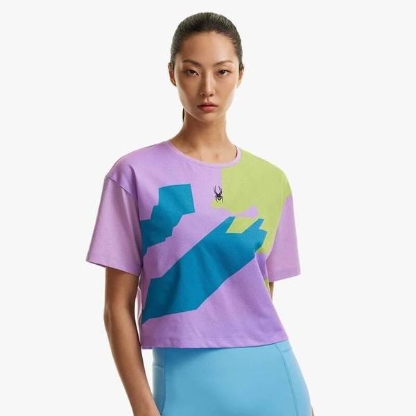 女性トレーニングクロップTシャツSPHMCNRS252WLLC 710302