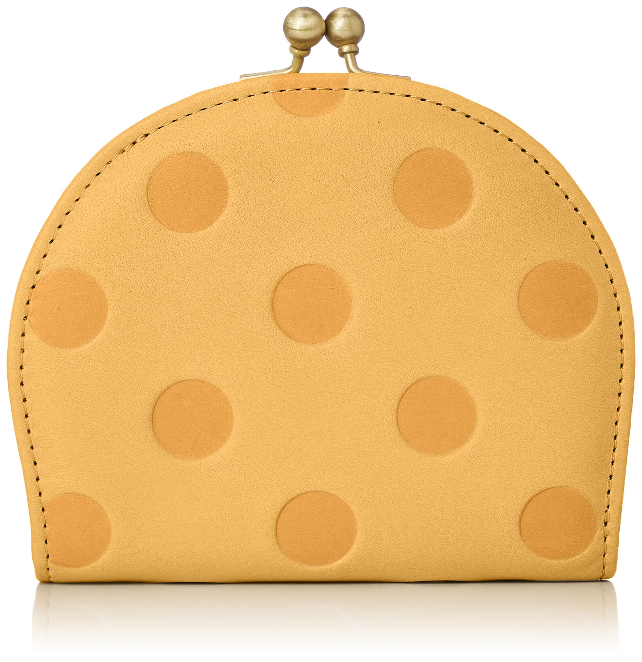 [アンシグネ] 財布 水玉ソフトレザーアール型折ガマ口財布 レディース