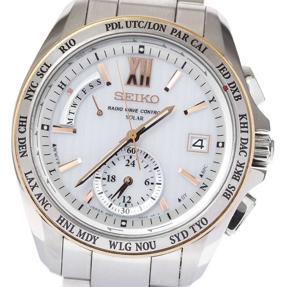 箱保証書付き【SEIKO】セイコー ブライツ 8B54-0AW0/SAGA146 ソーラー電波 メンズ【中古】