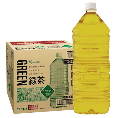Qoo10] アイリスオーヤマ お茶 2L×6本 緑茶 : 飲料