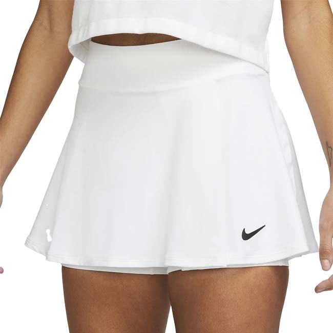 日本サイズ ナイキ(NIKE) 2023 レディース コート Dri-FIT ビクトリー フラウンシー スカート DH9553-100 ホワイト×ブラック