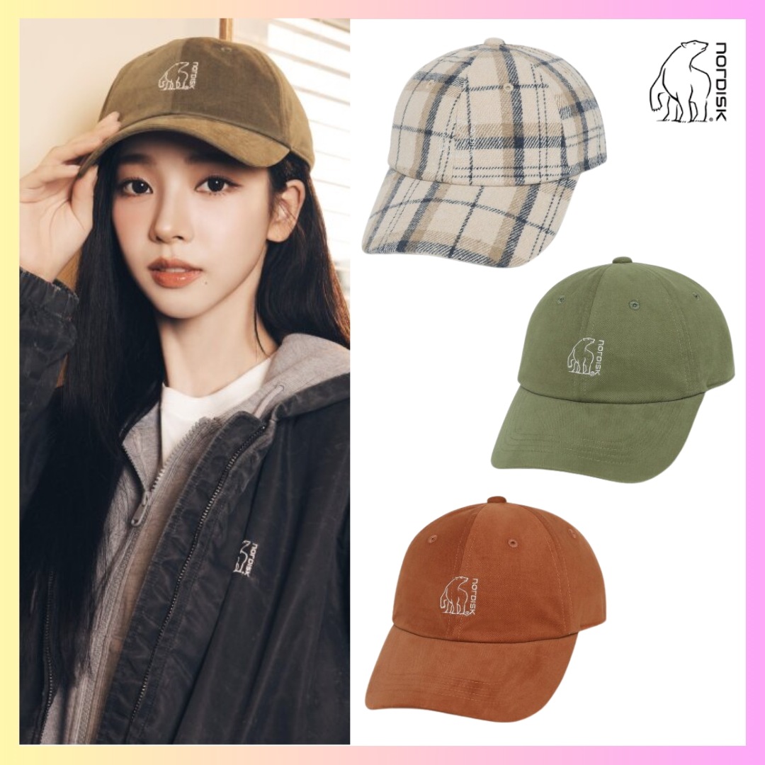 [Aespa カリナ 着用] Polar Bear Logo Ball Cap - 3 Colors + FREE OMAKE キャップ レディースキャップ レディース 深め