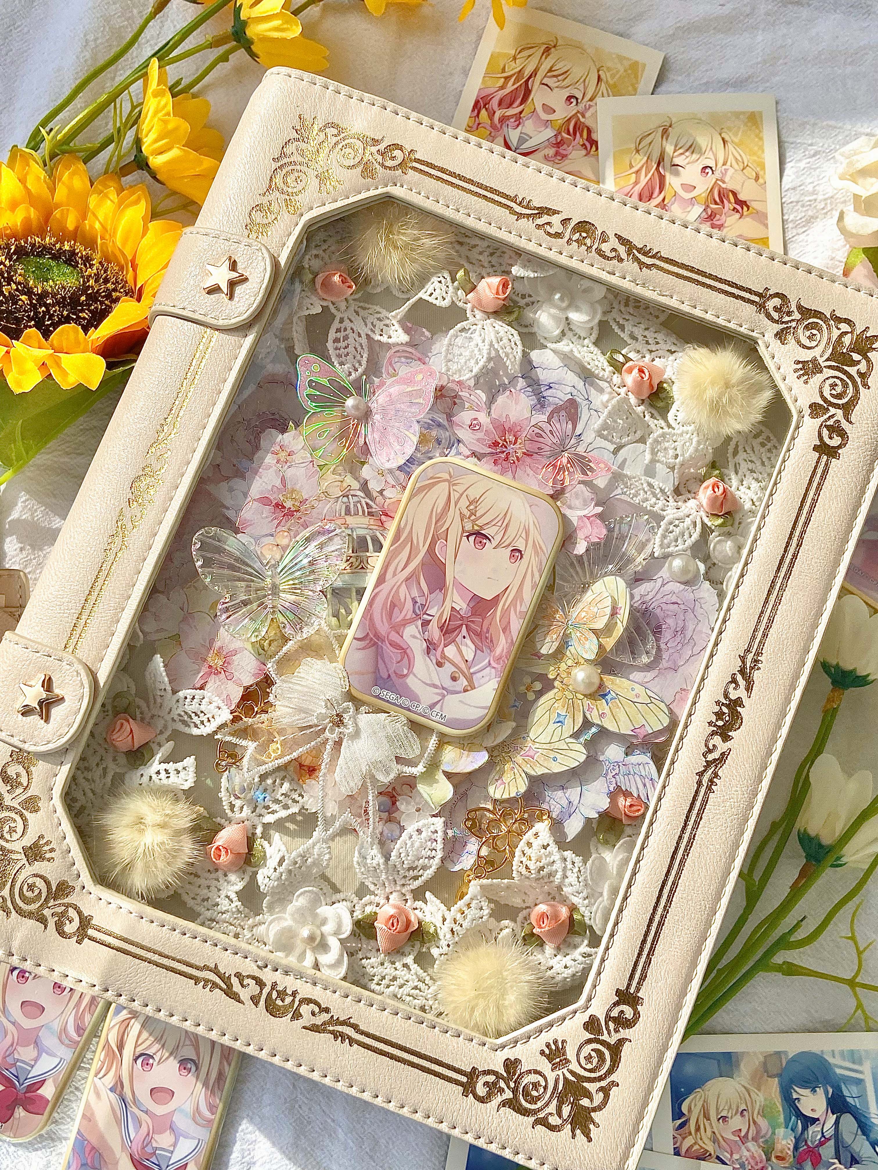 朝顔かわいい魔法の本痛バッグ金メッキワンショルダークロスボディスイートカレッジ痛バッグ