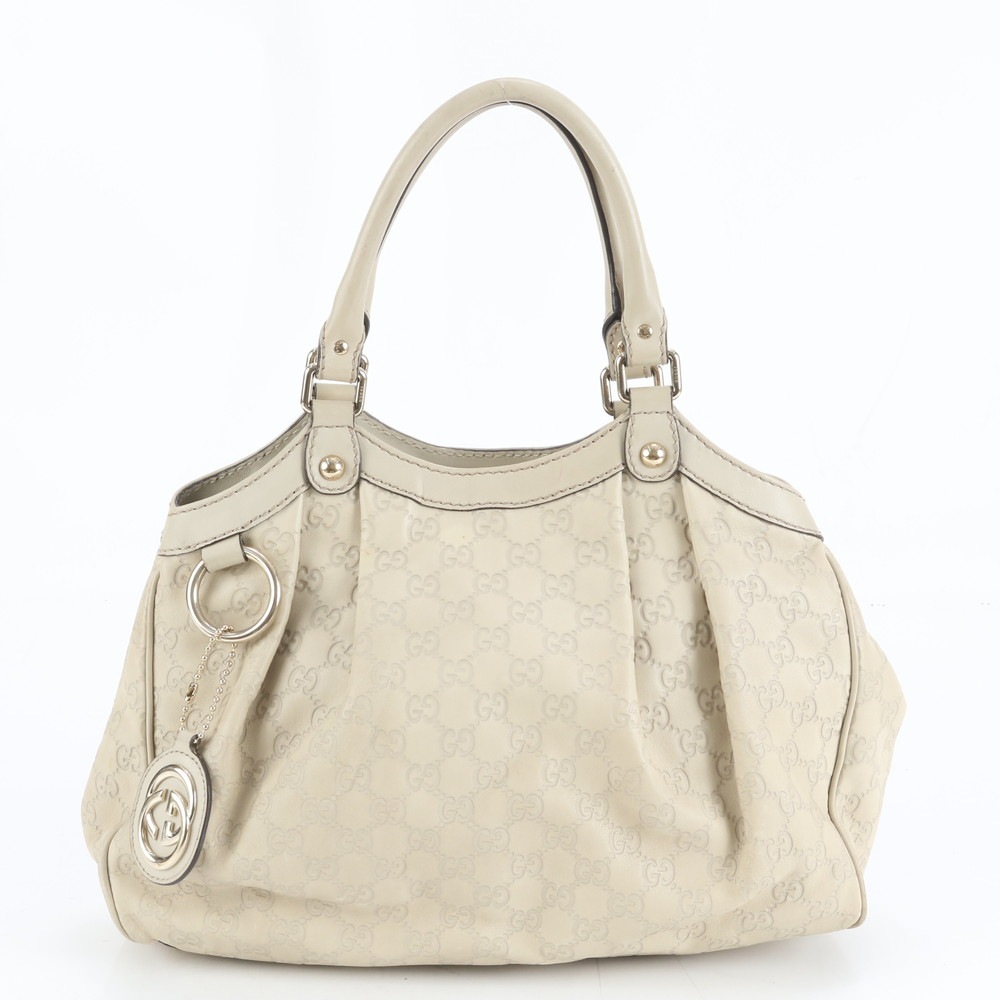 極美品 グッチシマ スーキー 211944 レザー トート バッグ 肩掛け ショルダー ハンド 本革 レディース EWM DN1-1 中古