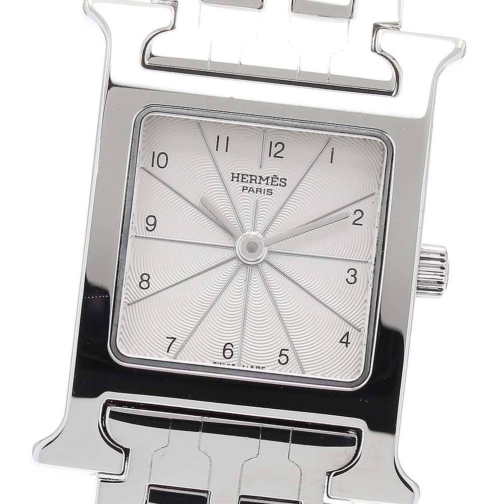 エルメス HERMES HH1.210 Hウォッチ クォーツ レディース 内箱付き_884091【中古】