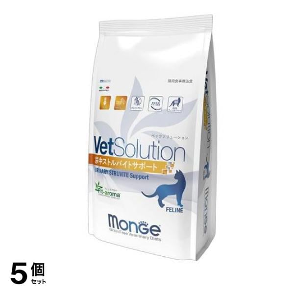 VetSolution ベッツソリューション 猫用療法食 尿中ストルバイトサポート 400g 5個セット