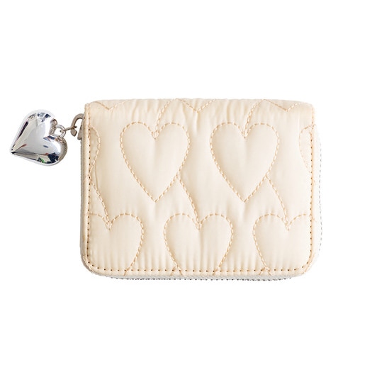 「カワイイ」ハートキルティング ミニ財布 コインケース 小銭入れ