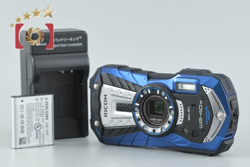 RICOH PENTAX ペンタックス WG-40W ブルー コンパクトデジタルカメラ シャッター回数僅少
