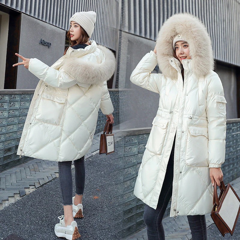 目玉商品 超人気 アウター レディース 黒 冬 冬服 ロング丈 ファー 原宿系 おしゃれ 防寒 きれいめ 防風 上着 カジュアル 厚手 通勤 撥水 きれいめ 細見え ダウンジャケット