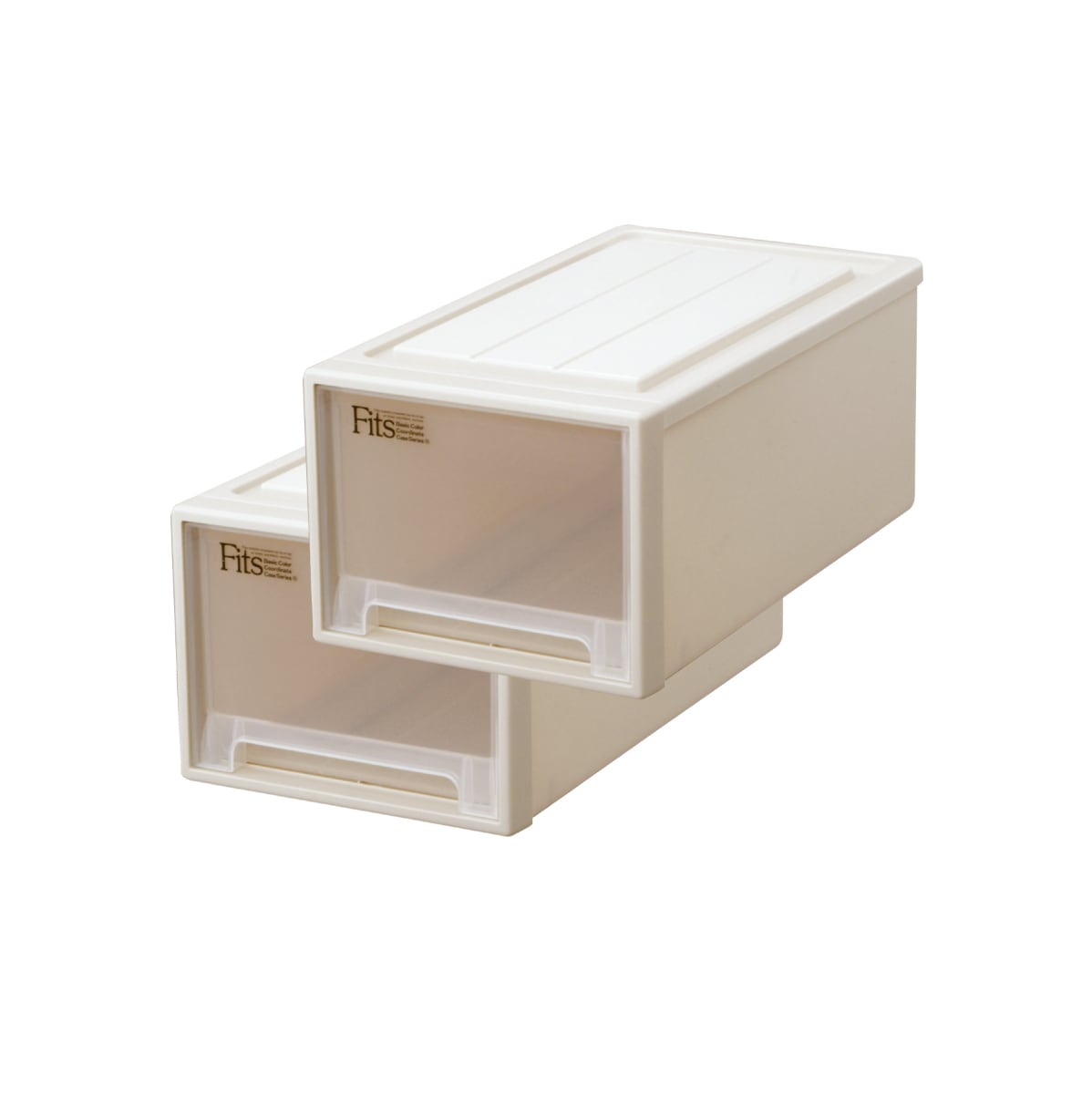 天馬 M-30-2P/CAP 【2個セット】フィッツケース クローゼット収納（M-30×2個セット・カプチーノ） M302PCAP