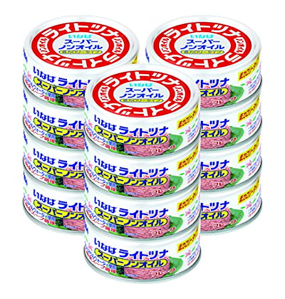 他サイト： いなば ライトツナスーパーノンオイル フレーク 70g12缶入の商品画像
