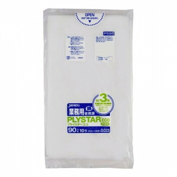 ジャパックス プライスターエコポリ袋90L 半透明 10枚x50冊 PS96
