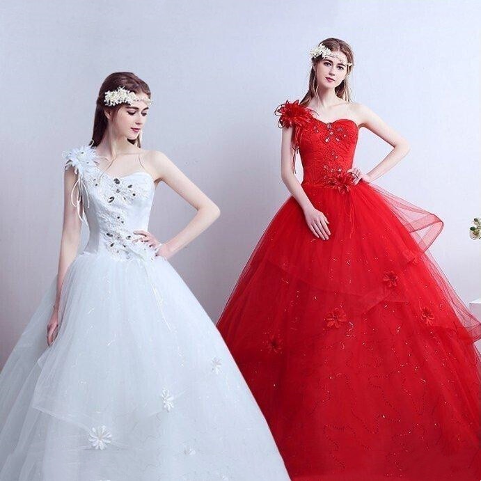 ウエディングドレス ブライダル 安い 可愛い ブライズメイド 花嫁 結婚式 披露宴 プリンセス 純白 レース