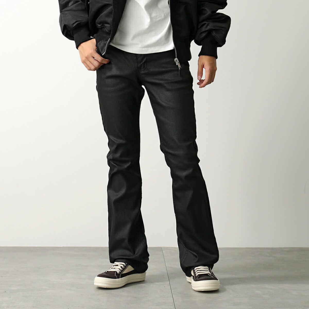 KSUBI スビ ジーンズ bronko black wax ブロンコ ブラック ワックス MPF23DJ051 メンズ デニムパンツ ブーツカット フレア ストレッチ 001/BLACK