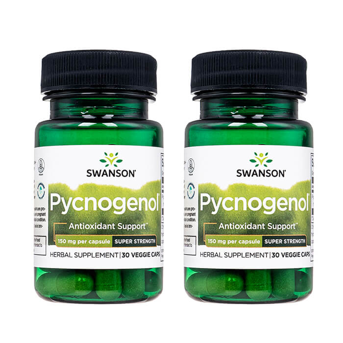 ピクノジェノール スーパーストレングス 30ベジカプセル 2本 海外直送 日時指定不可 国際書留郵便