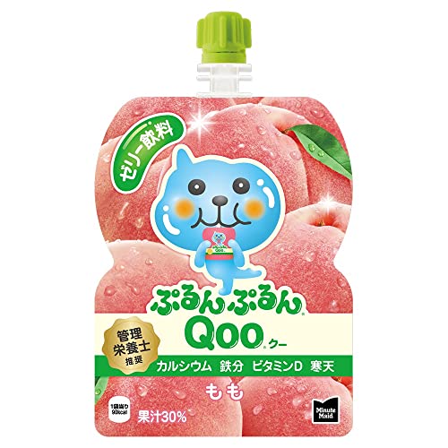 コカ・コーラ ミニッツ メイド ぷるんぷるんQoo もも 125gパウチ×30袋
