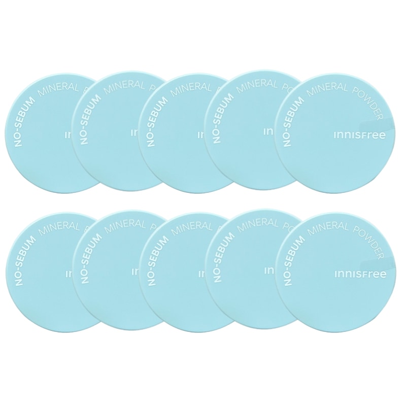 10個セット! ノーセバムミネラルパウダー 5g 油取り紙パウダー 過剰な皮脂分泌をブロック