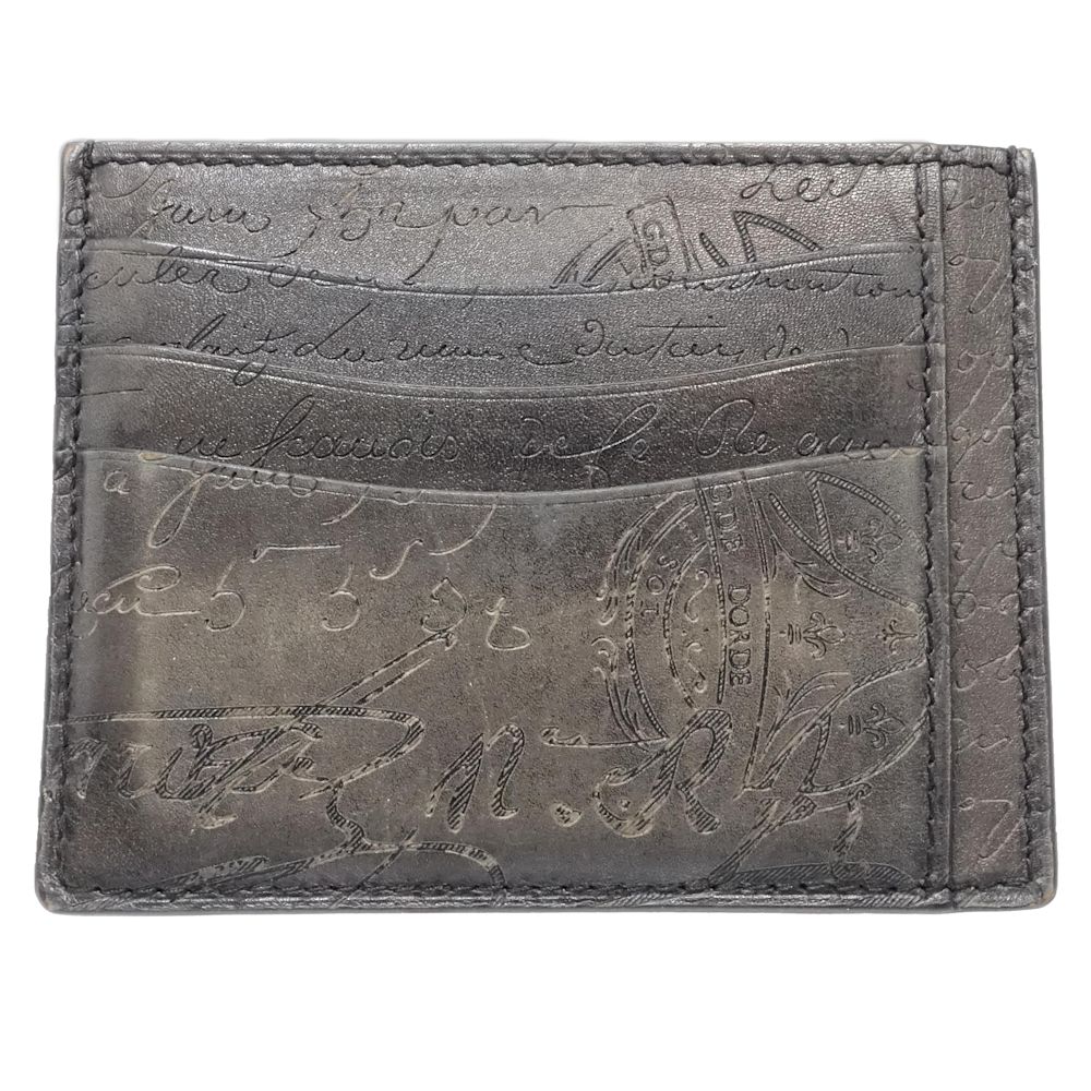 カードホルダー バンブーテトリス カードケース レザー Nero Grigio(ダークグレー) メンズ/181888【中古】