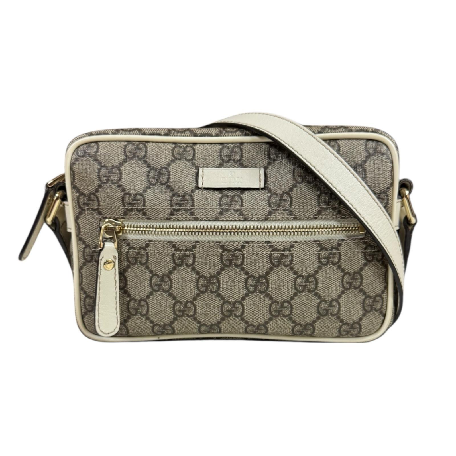 グッチ GGスプリーム ショルダーバッグ GGスプリームキャンバス 201447 ベージュ GUCCI 中古