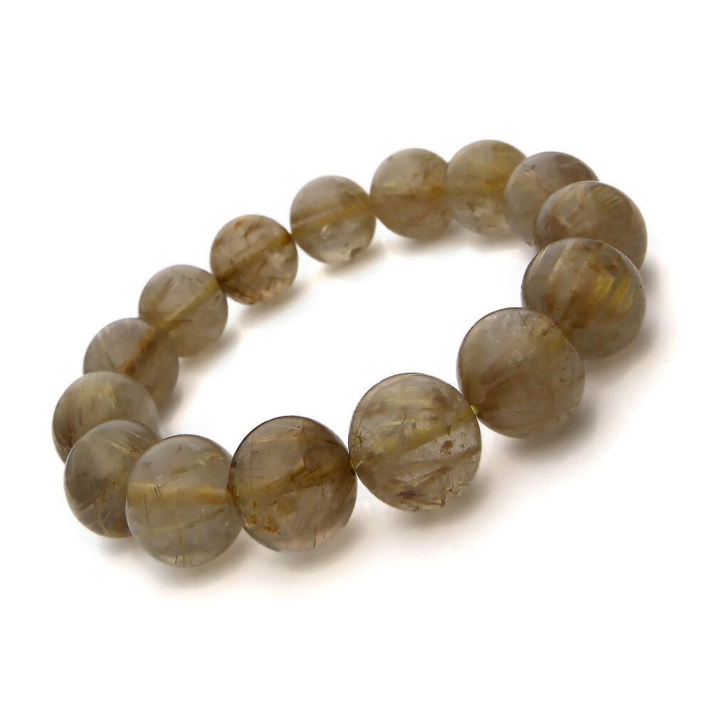 ゴールドルチルクォーツ ルチルクォーツ ブレスレット 14mm パワーストーン ブレスレット メンズ レディース 天然石 数珠 ルチル ゴールドルチル 金運 アクセサリー メンズブレスレット レディー