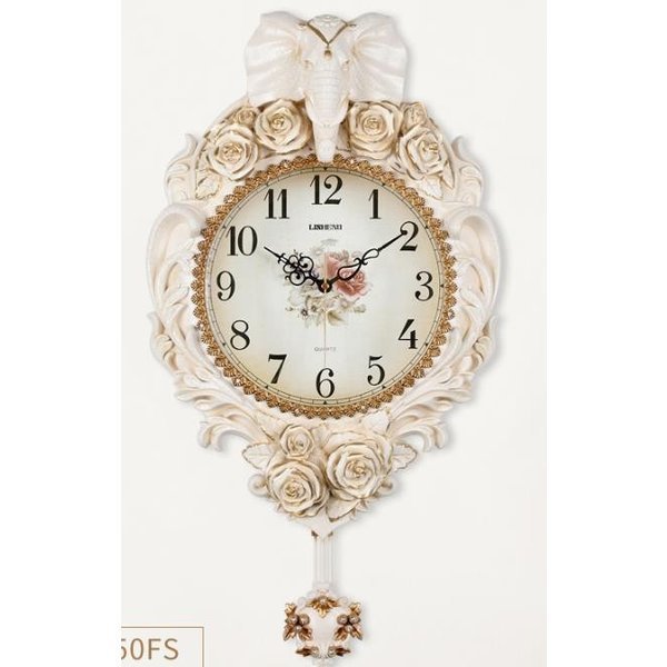 『目玉新商品』高級高品質 居間 ミュート 壁掛け時計壁グラフ ファッション スイング時計 模造古代 ヨーロピアンスタイル 時計 クリエイティブ