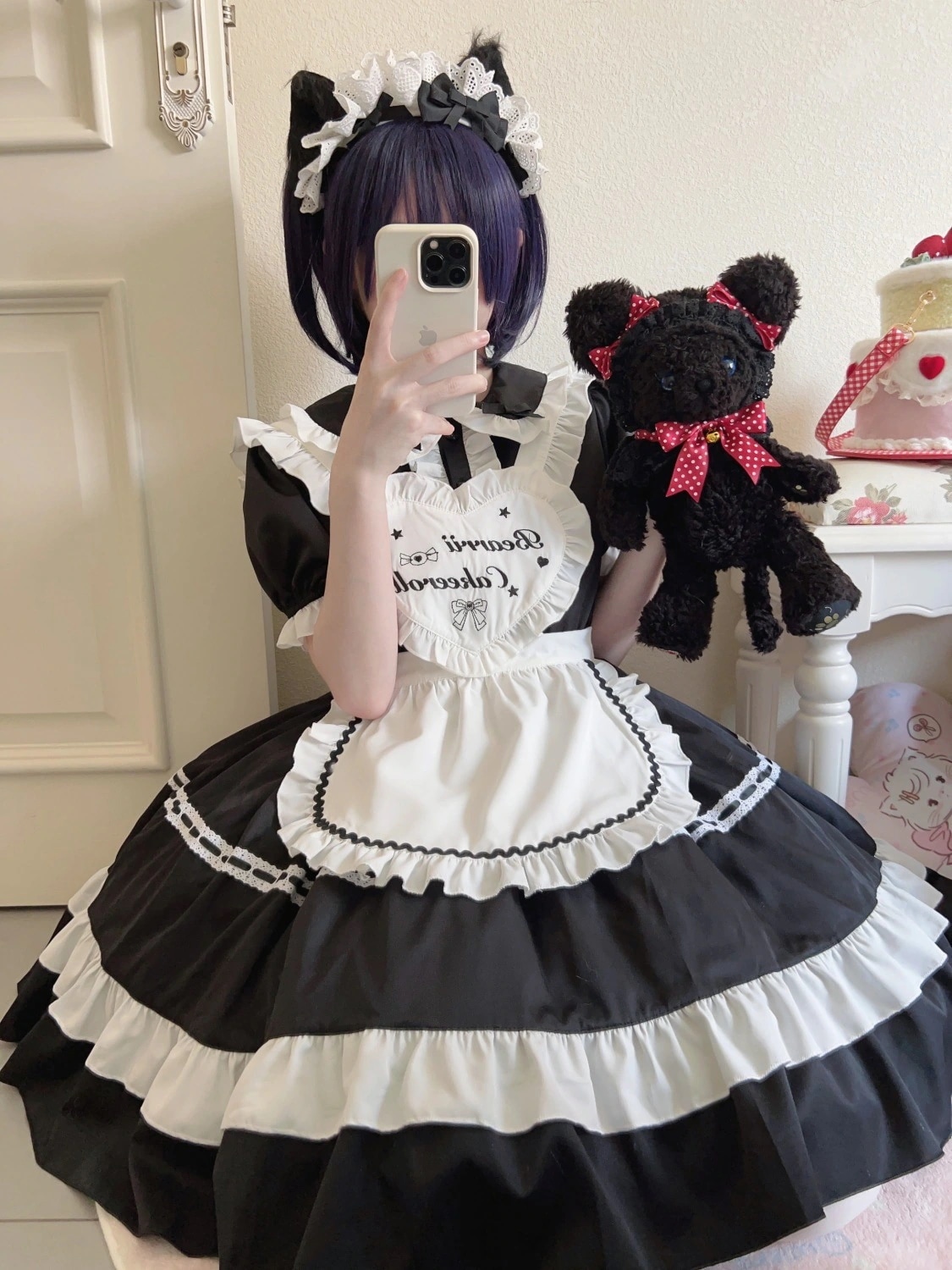コスプレ ロリータ 新作 オリジナルデザイン 洋装甘 可愛い メイド op ワンピース 夏 服 ドレス 韓国 花嫁 茶会
