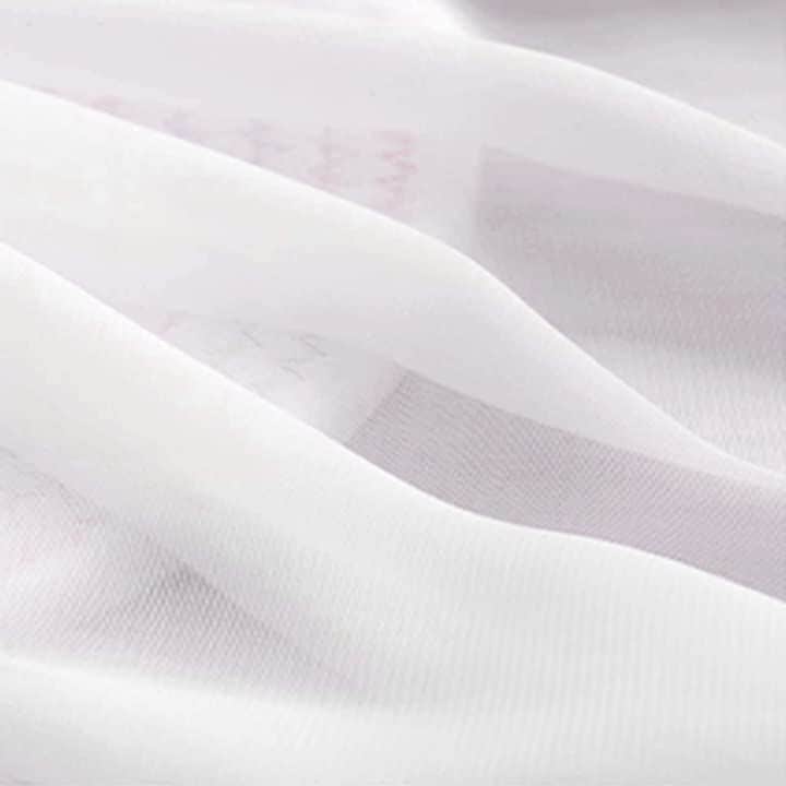 100D ソフト シフォン 生地 手芸 布 薄手(ホワイト, 10m)