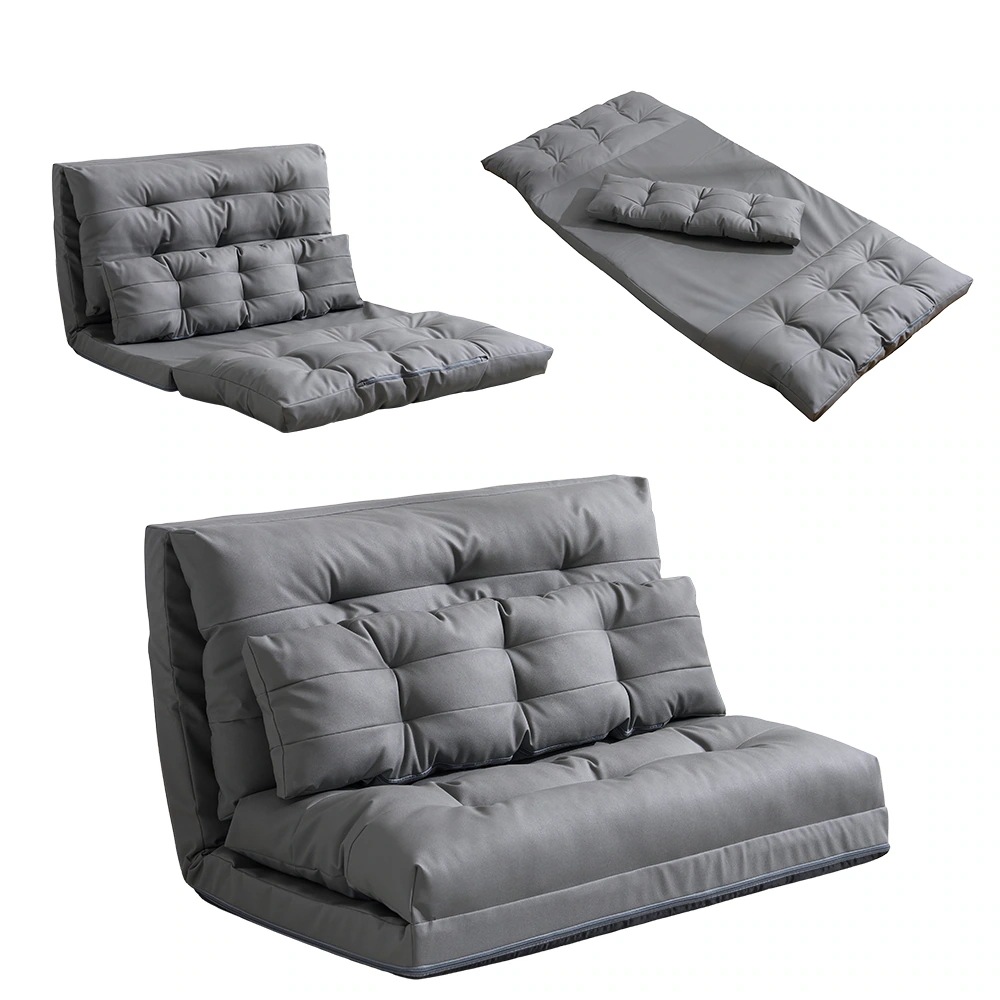 937ソファーベッド ソファベッド ローソファー 2人掛け マルチに使える3WAY 幅108cm 6段階リクライニング クッション付き 座椅子 1人掛け 2人掛け ソファ 折りたたみ 折り畳み コンパ